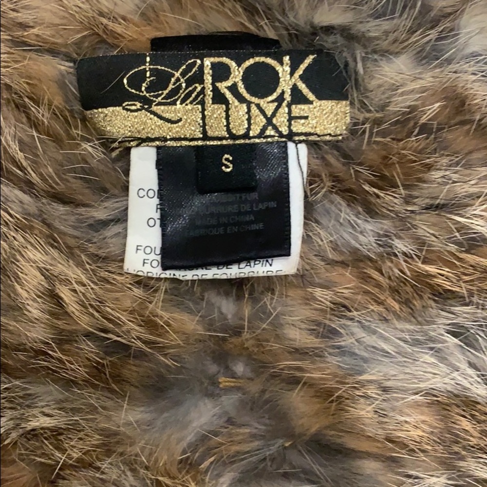 larok luxe Rabbit fur vest - Picture 6 of 9